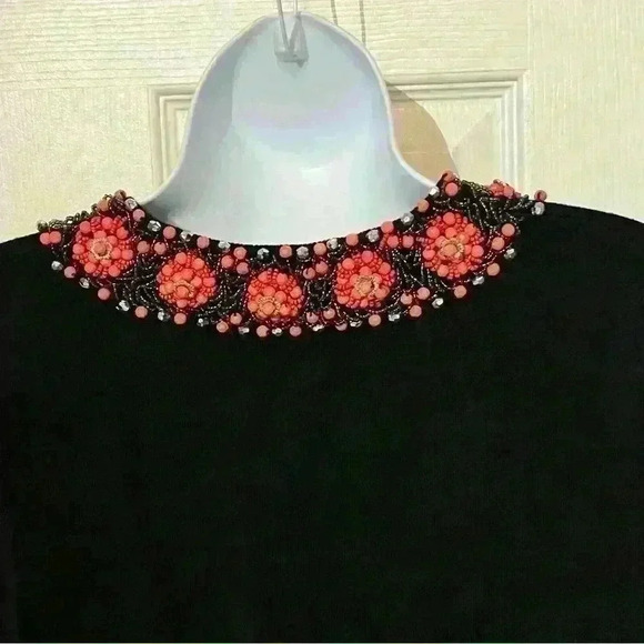 Vintage Victor Costa Womens Floral Beaded Sequin Rayon Cardigan Sweater XS - Picture 9 of 10